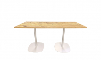 Tisch style 180x80 weiß/bauholz