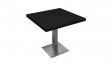 Tisch ATLANTA 80x80 schwarz HPL